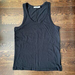 Rag & Bone Black 100% Pima Cotton Tank Top-Large